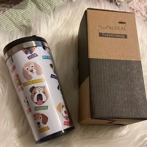 Waldeal travel mug Flat Art Dogs